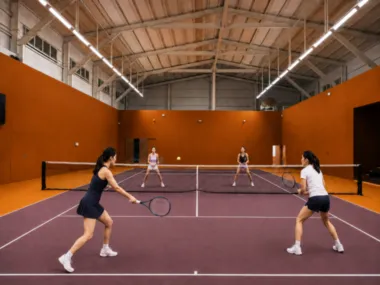 Vitrine de projet▁ Terrain de tennis couvert privé à Taichung